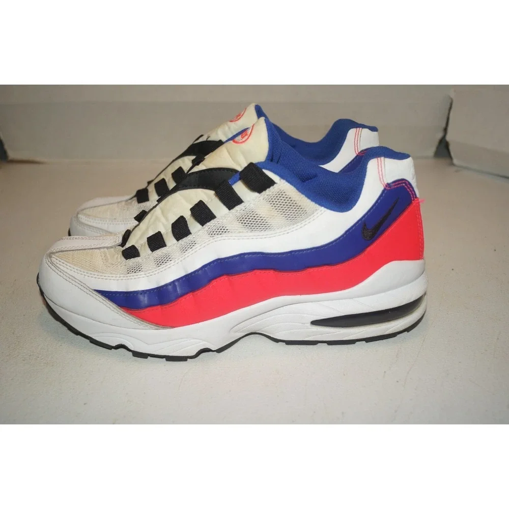 Nike Air Max '95 GS Red White Blue Shoes 905348-103 Size 7Y NO LACES
